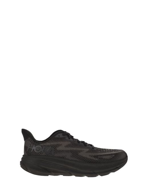 Hoka One One Black Clifton 9 for men