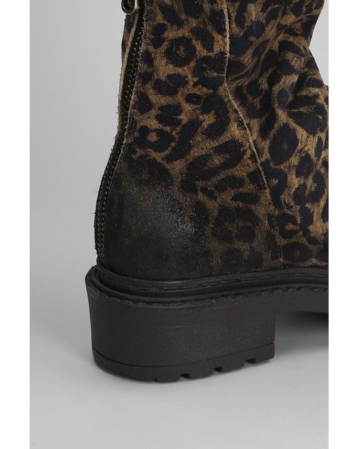 METISSE Black Low Heels Ankle Boots