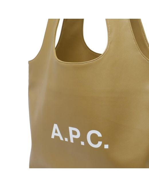 A.P.C. Green Ninon Tote Bag