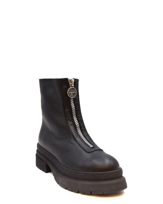 Chiara Ferragni Black Ankle Boots