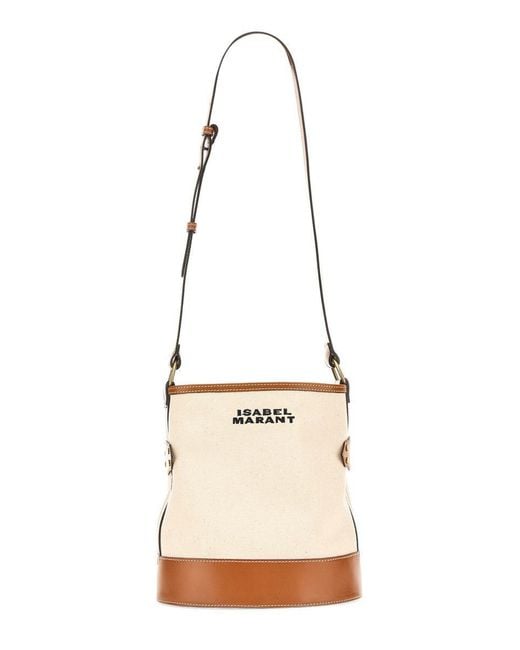 Isabel Marant Natural Bayia Bucket Shoulder Bag