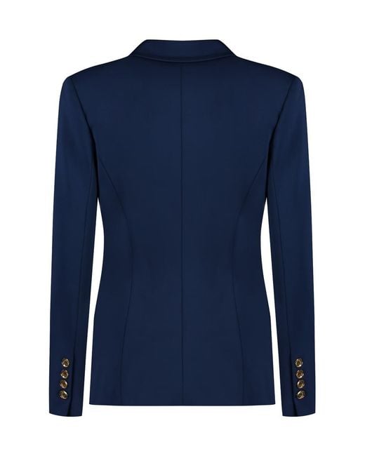 Pinko Blue Signum Single-Breasted One Button Jacket