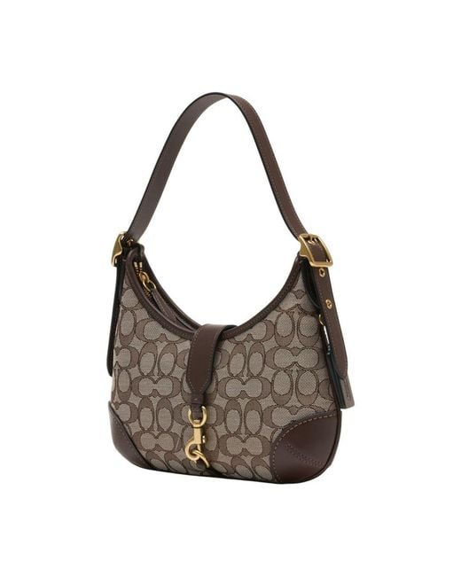 COACH Brown Originals Signature Hamptons Shoulder Bag