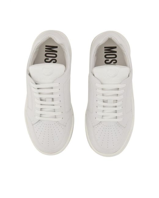 Moschino White Sneaker Streetball Rubber Teddy Bear for men