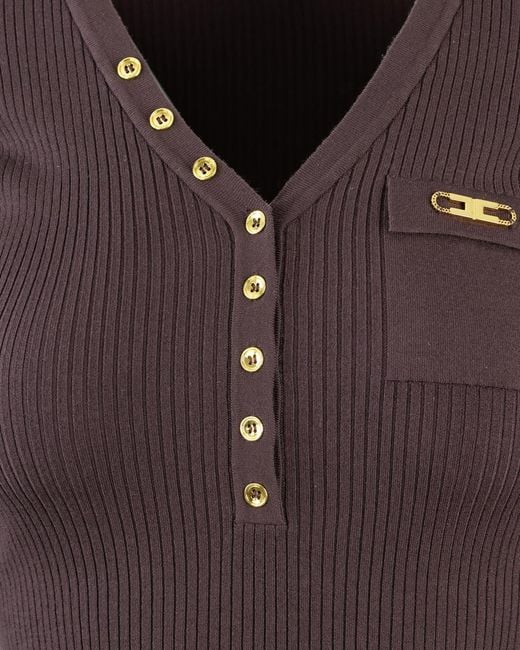 Elisabetta Franchi Purple Sweater