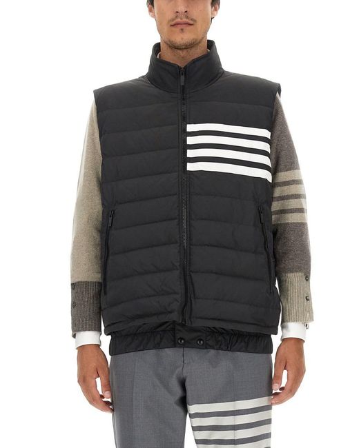 Thom Browne Gray Regular Fit Vest for men