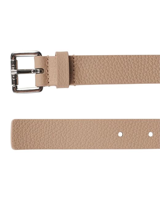 BOSS by HUGO BOSS Mayfair Leather Belt in Natural | Lyst Australia