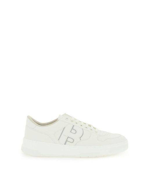 BOSS by HUGO BOSS 'baltimore' Faux Leather Sneakers in White for Men | Lyst