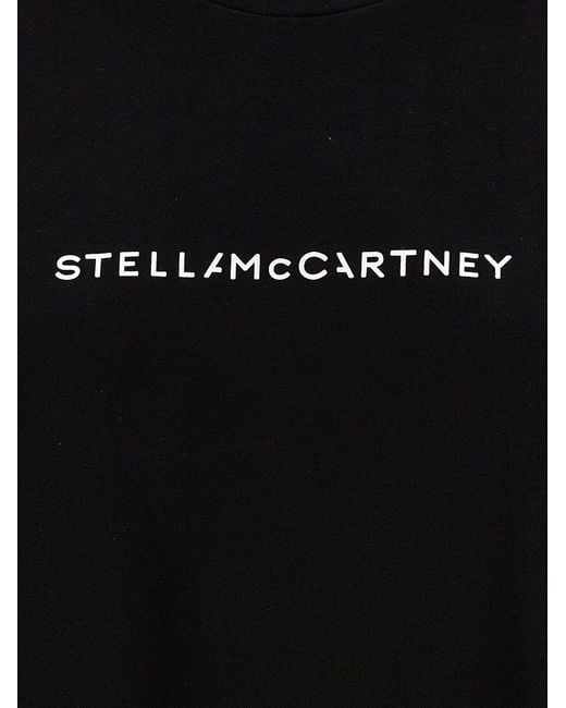 Stella McCartney Black Organic Cotton Logo T-Shirt