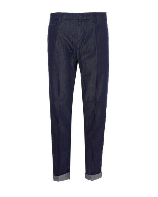 Dondup Blue Trousers for men