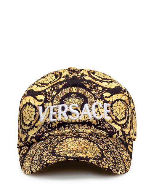 Versace Metallic Baroque Baseball Hat