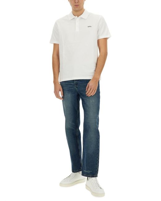 A.P.C. White "Standard" Pole for men