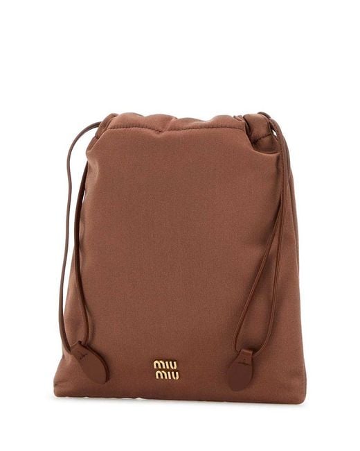Miu Miu Brown Beauty Case