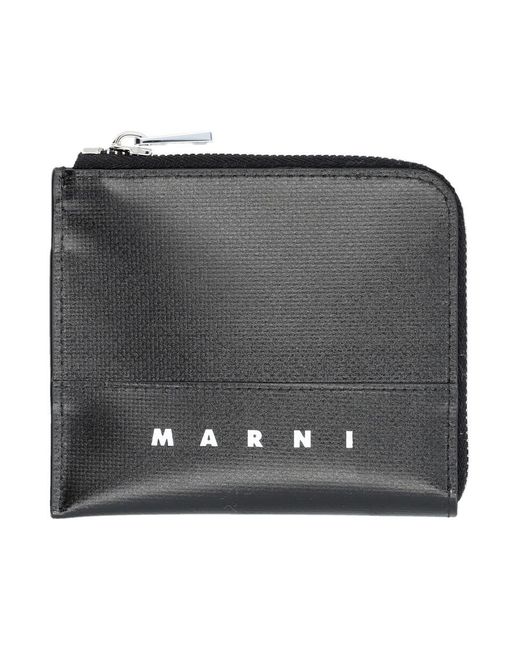 Marni Black Zip Wallet for men