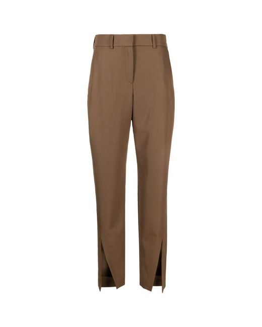 Balmain Brown Wool Pants