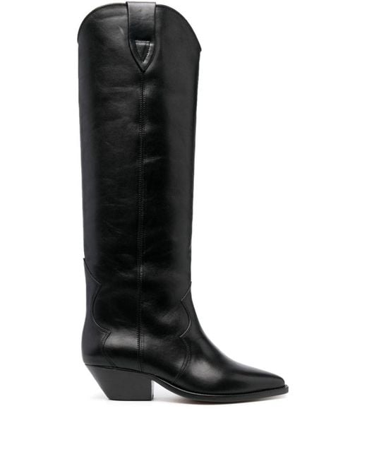 Isabel Marant Black Denvee Leather Boots