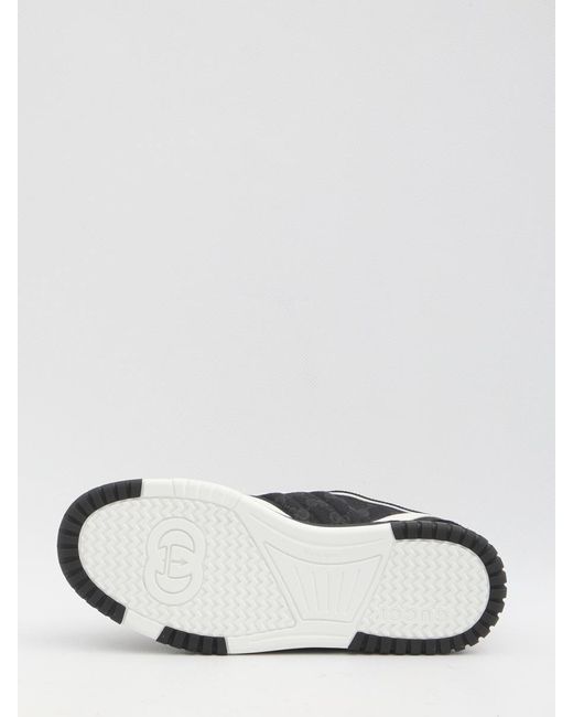 Gucci Black Re-Web Sneakers for men