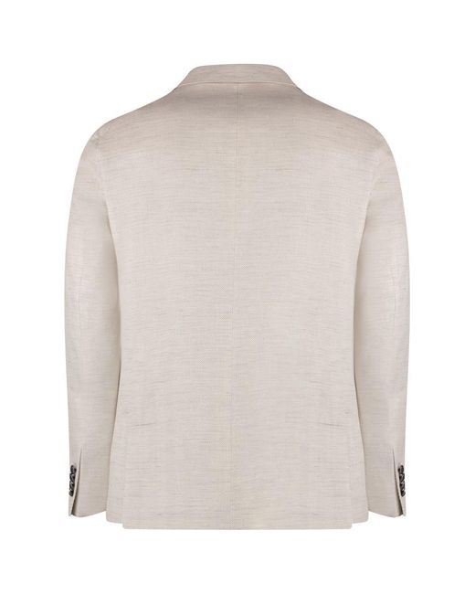 Tagliatore Natural Cotton Blend Single-Breast Jacket for men
