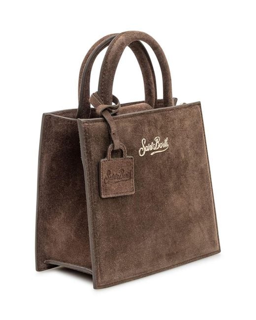 Mc2 Saint Barth Brown Shop Bag Midi