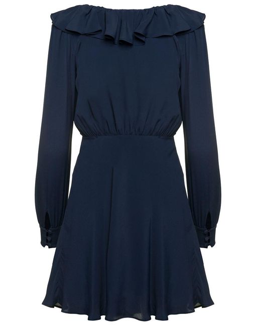 Alessandra Rich Blue Mini Dress