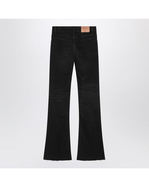 Balenciaga Black Bootcut Slim Fit Denim Trousers