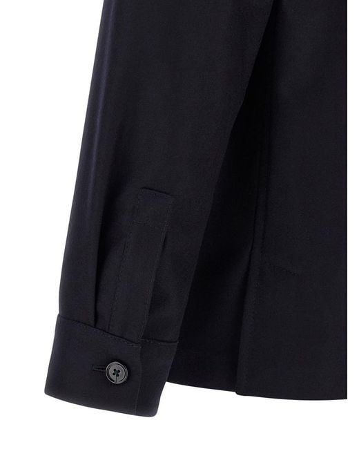 Zegna Blue 'Alpe' Overshirt for men