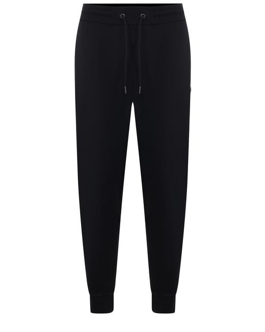 BOSS Men's Blue Cotton Fleece Jogging Pants