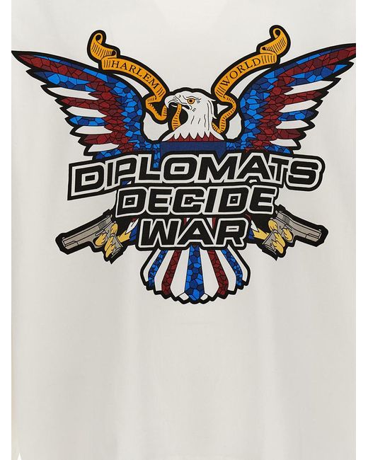 Who Decides War White 'diplomats Decide War' T-shirt for men