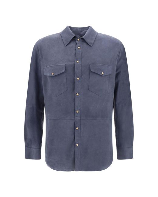 D'Amico Blue Shirts for men