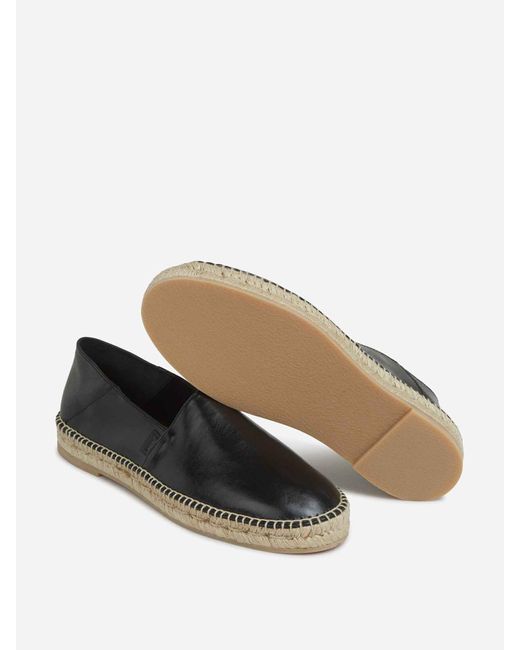 AMI Gray Leather Espadrilles for men