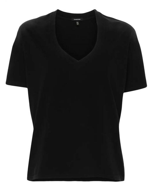 R13 Black Short-sleeve Cotton T-shirt