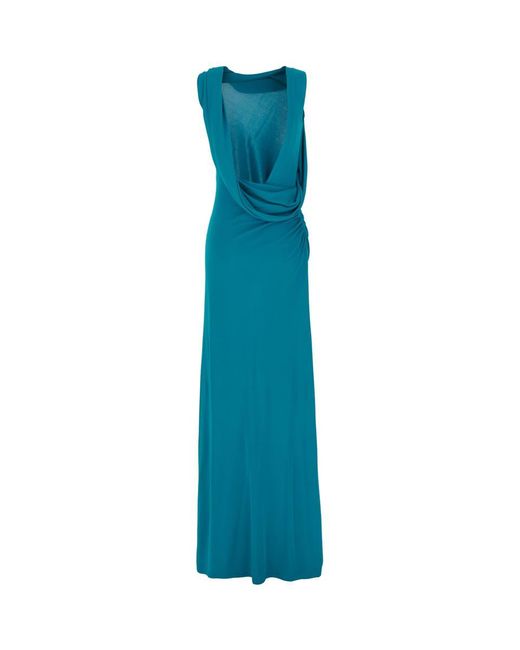 Alberta Ferretti Blue Long Dresses