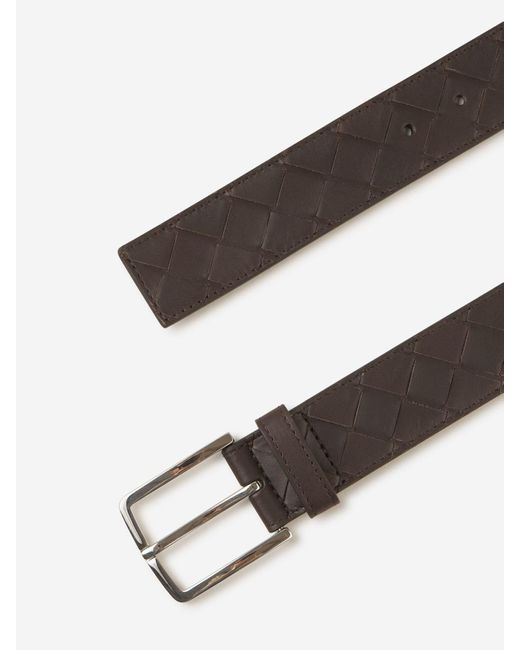 Bottega Veneta Multicolor Leather Intrecciato Belt for men