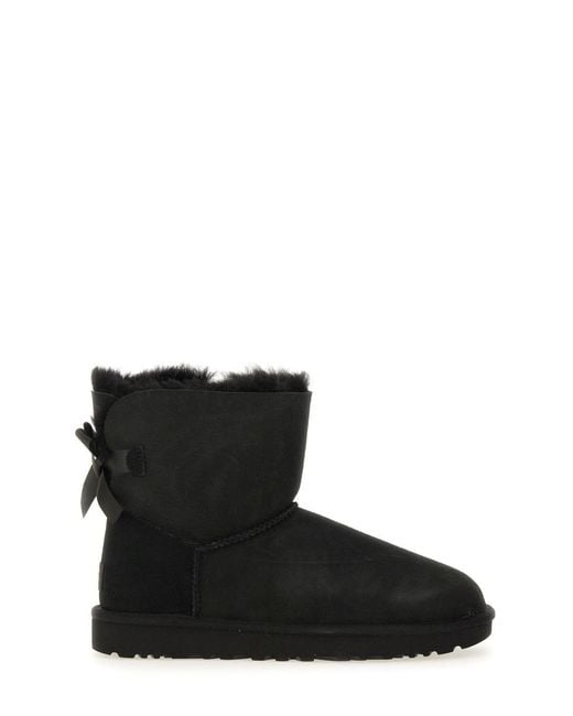 Ugg Black "Mini Bailey Bow Ii" Boot