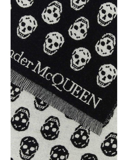 Alexander McQueen Black Scarfs for men
