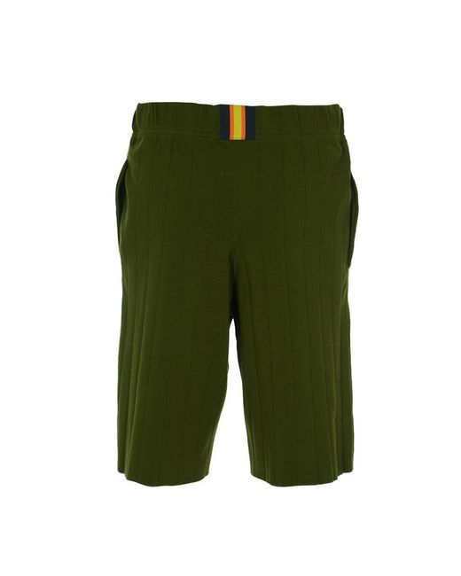K-Way Green R&D Shorts for men