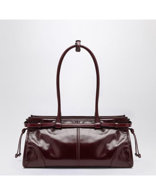 Prada Purple Medium Burgundy Bonnie Handbag