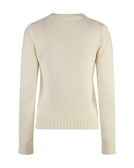 Polo Ralph Lauren White Flag Knit Jumper