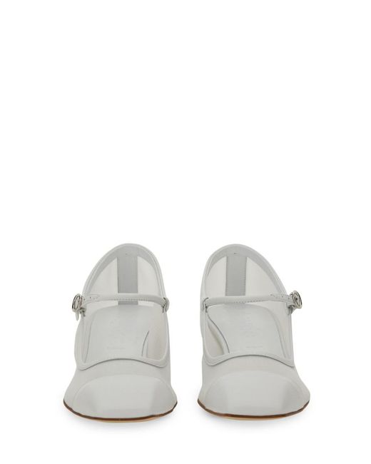 Aeyde White Pump "Aline"