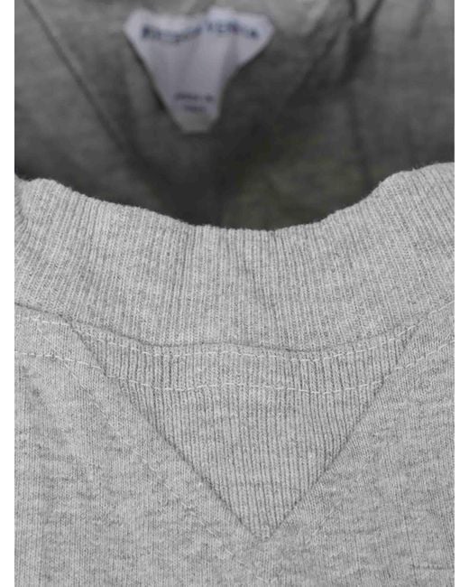Bottega Veneta White Wrinkled Printed T-Shirt for men