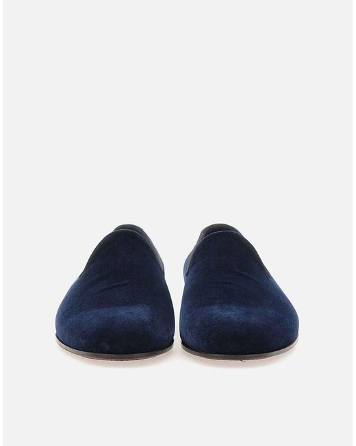 Tagliatore Blue Flat Shoes for men