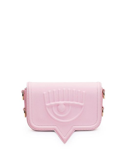 Chiara Ferragni Pink Small Eyelike Bag