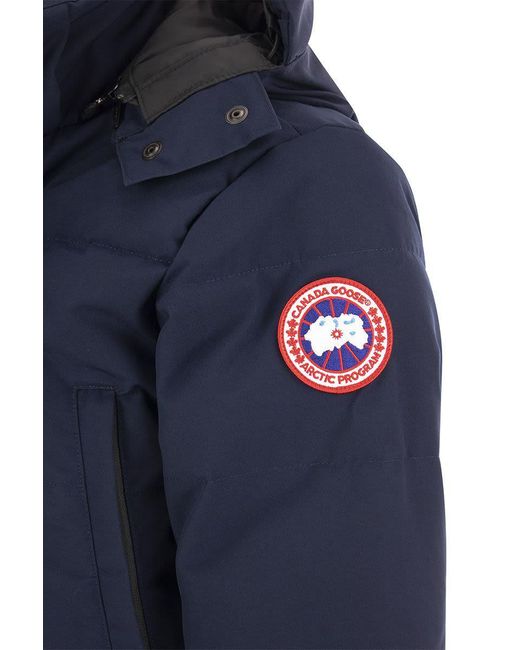 Canada Goose Blue Wyndham - Hooded Down Jacket for men