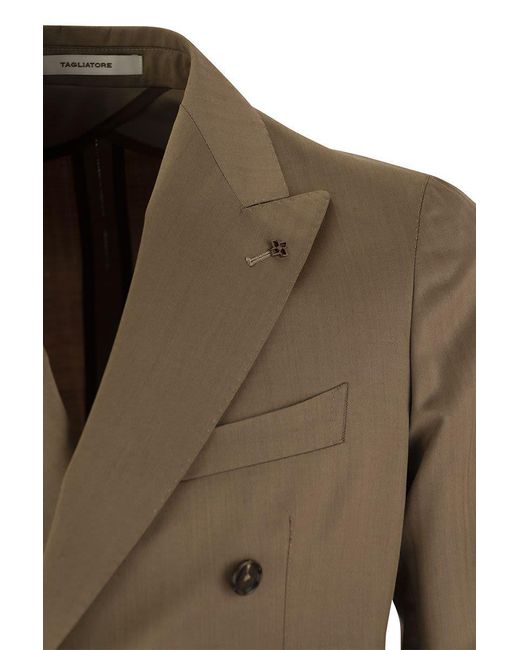 Tagliatore Natural Wool Suit for men