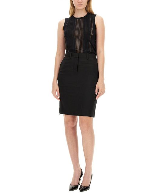 Helmut Lang Black Wool Skirt Size 4