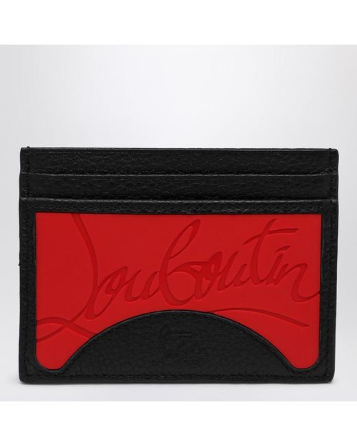 Christian Louboutin Red Kios/ Card Holder With Logo for men