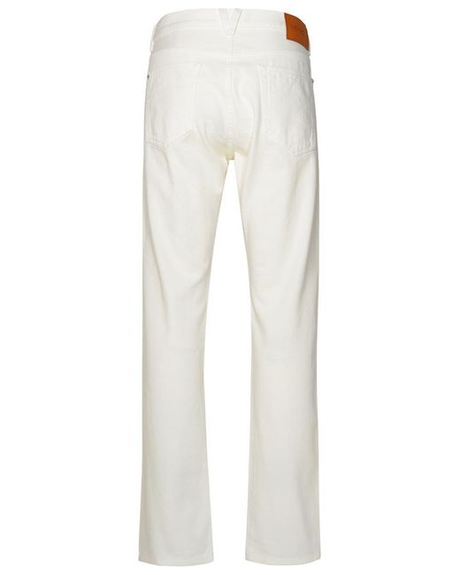 Versace White Cotton Jeans for men