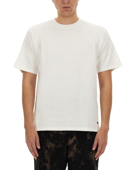 A.I.E. White Jersey T-Shirt for men
