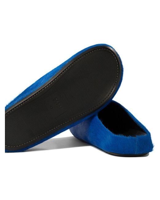 Marni Blue "Fussbett" Slippers for men