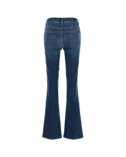 For All Mankind Women's Blue Stretch Denim Bootcut Jeans